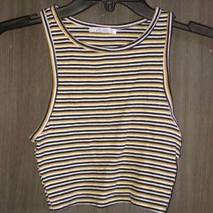 striped racerback crop top from ZARA